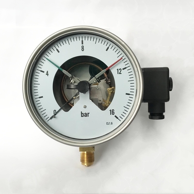 CL 1.6の電気接触の160mmを16の棒圧力計の放射状の圧力計圧力計