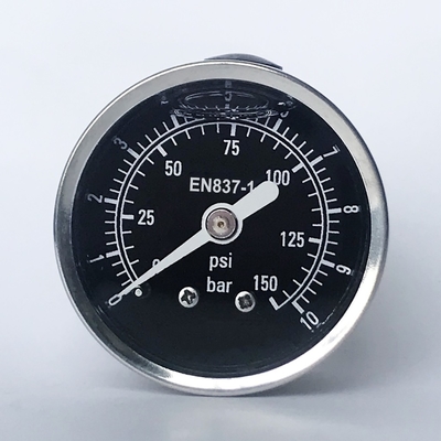 圧力計150 Psi 10棒すべてのステンレス鋼の圧力計の振動脈動の適用