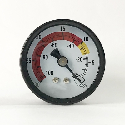 アルミニウム100 Kpaの圧力計の軸台紙のPCのガラス圧力計