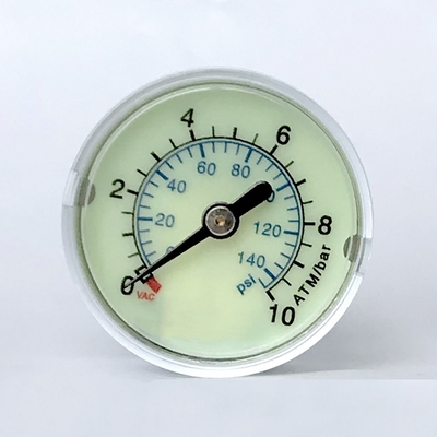 EN 837-1の医学の圧力計40mm 10台の自動支払機の臨床圧力計の軸台紙