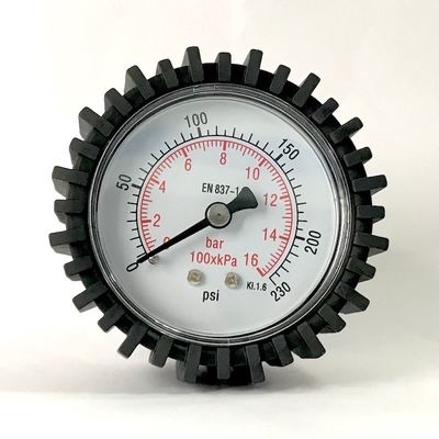 軸16棒圧力計のプラスチック ケース63mmの背部関係の圧力計